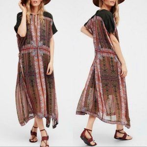 Free People New Romantics Gardenia Fog Maxi Dress